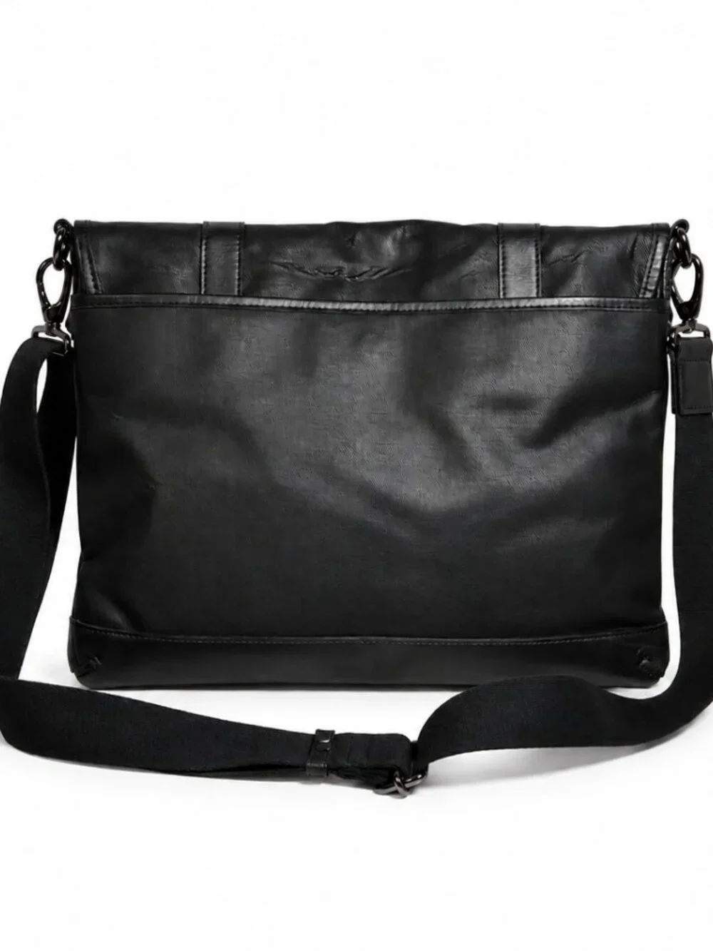 Burberry Black Label Nylon Flap Messenger Bag